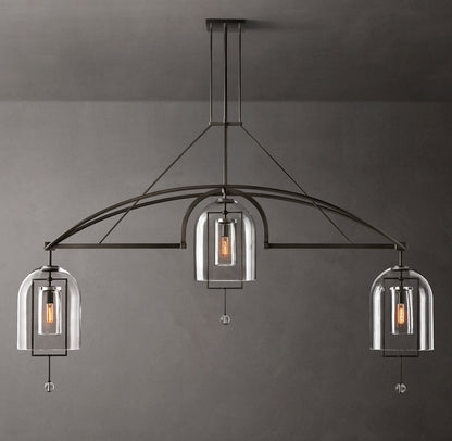 Equinox Artisan Glass Linear Chandelier