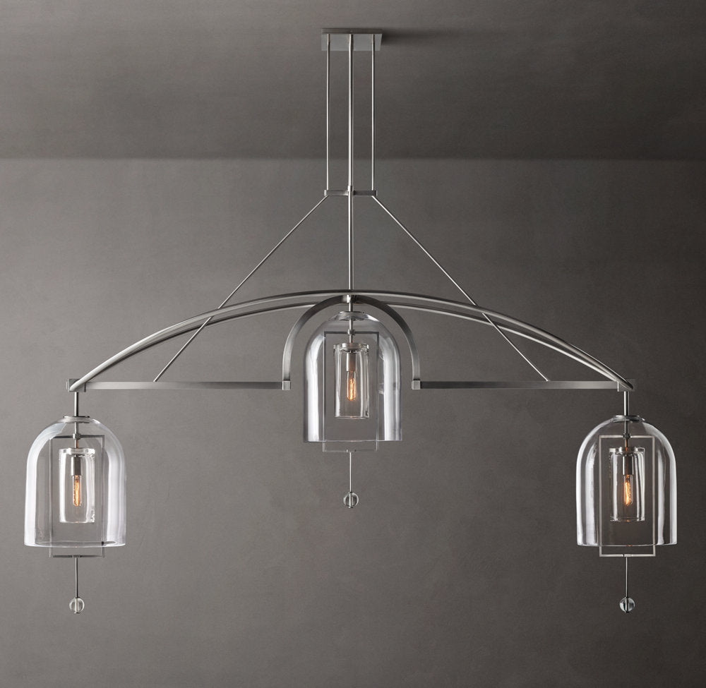 Equinox Artisan Glass Linear Chandelier