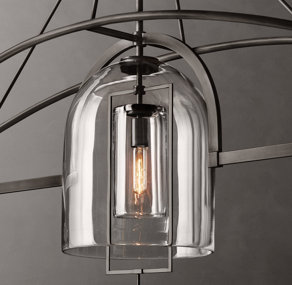 Equinox Artisan Glass Linear Chandelier