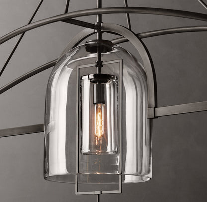 Equinox Artisan Glass Linear Chandelier