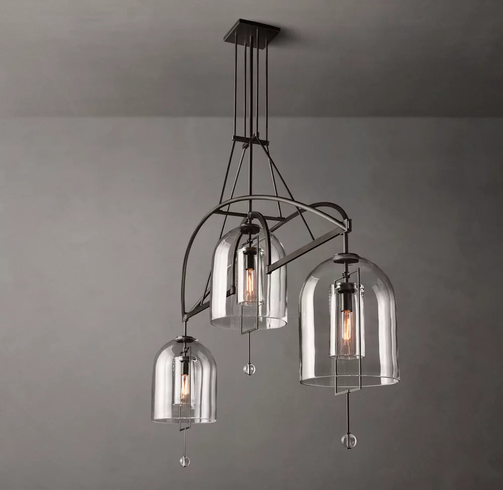 Equinox Artisan Glass Linear Chandelier
