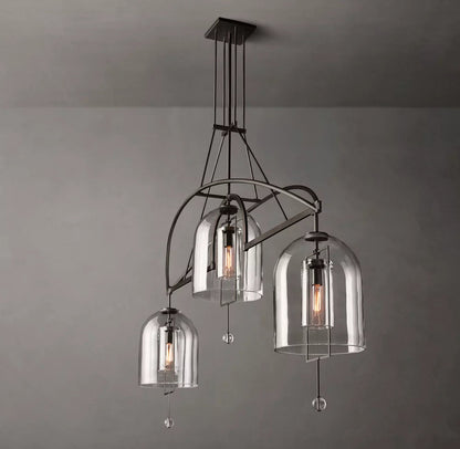 Equinox Artisan Glass Linear Chandelier