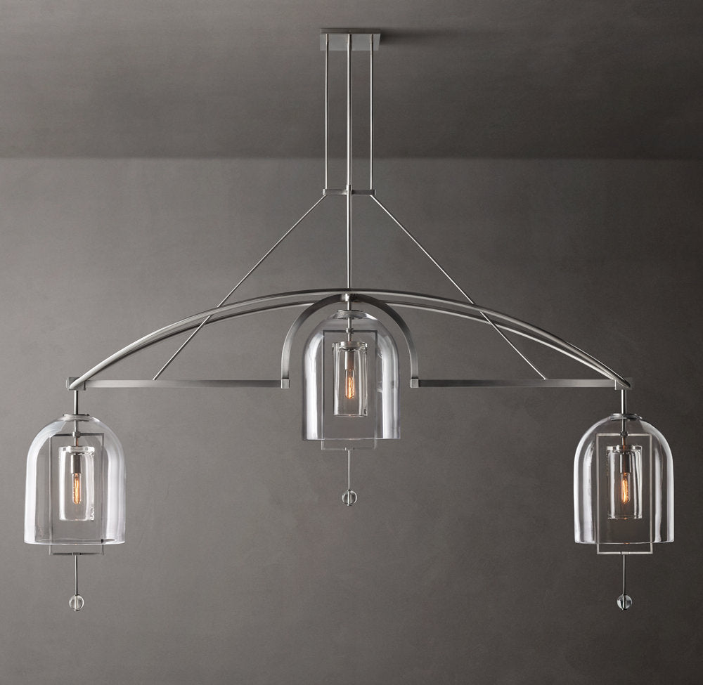 Equinox Artisan Glass Linear Chandelier