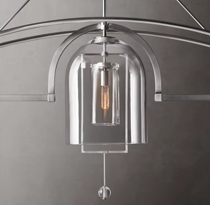 Equinox Artisan Glass Linear Chandelier