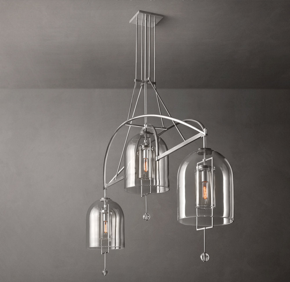 Equinox Artisan Glass Linear Chandelier