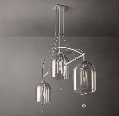 Equinox Artisan Glass Linear Chandelier