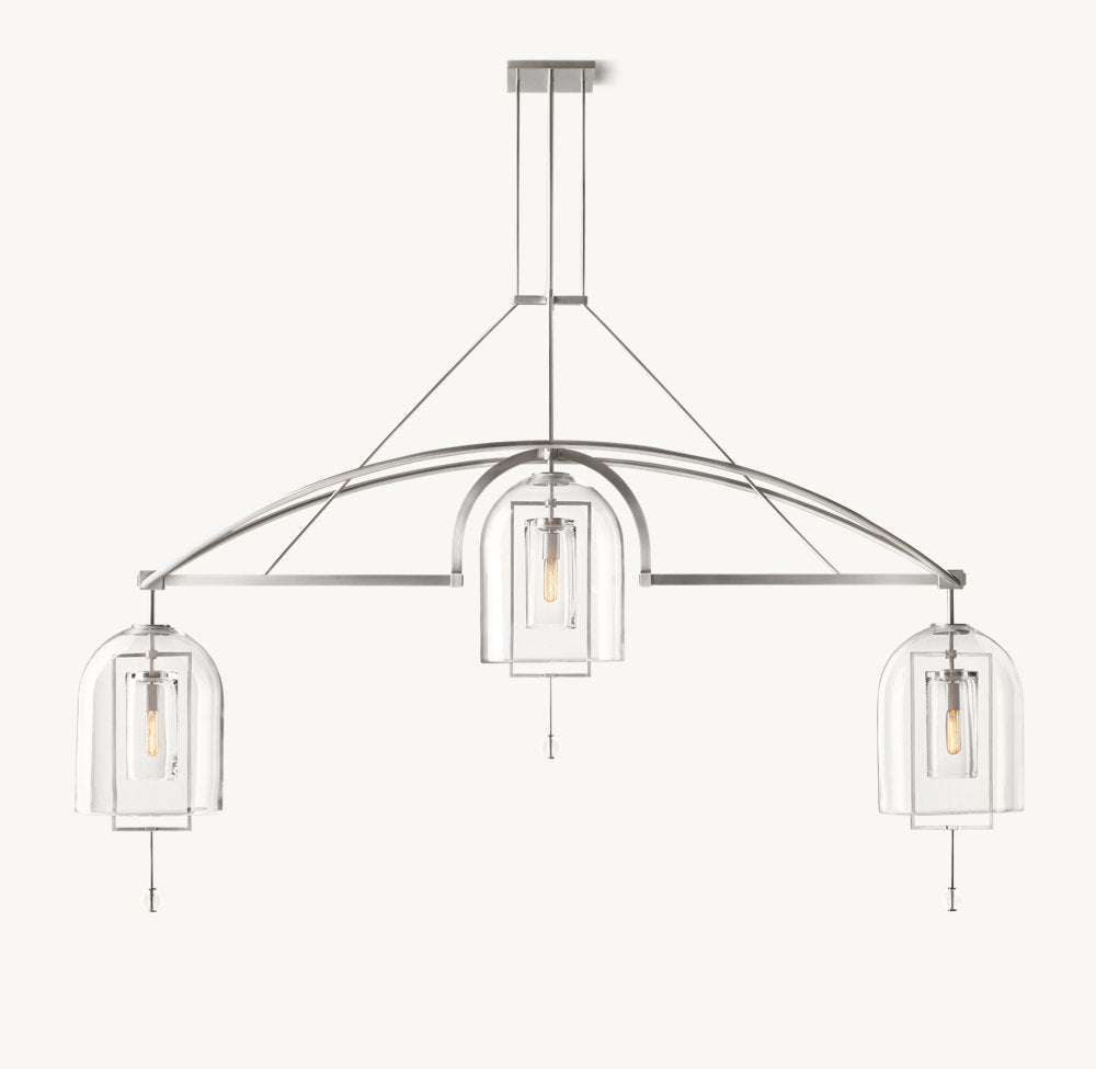 Equinox Artisan Glass Linear Chandelier