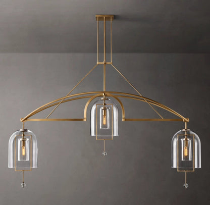 Equinox Artisan Glass Linear Chandelier
