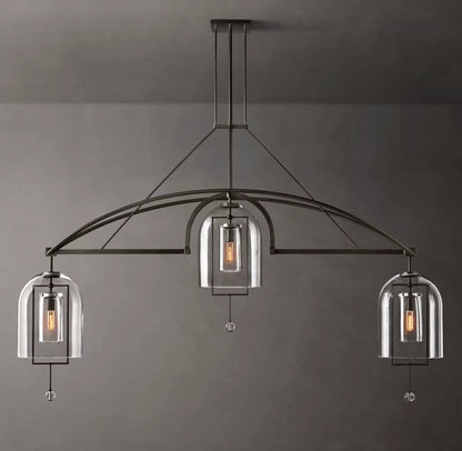 Equinox Artisan Glass Linear Chandelier