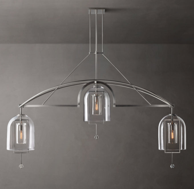 Equinox Artisan Glass Linear Chandelier