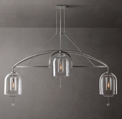 Equinox Artisan Glass Linear Chandelier
