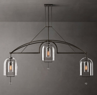 Equinox Artisan Glass Linear Chandelier