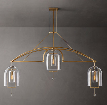 Equinox Artisan Glass Linear Chandelier