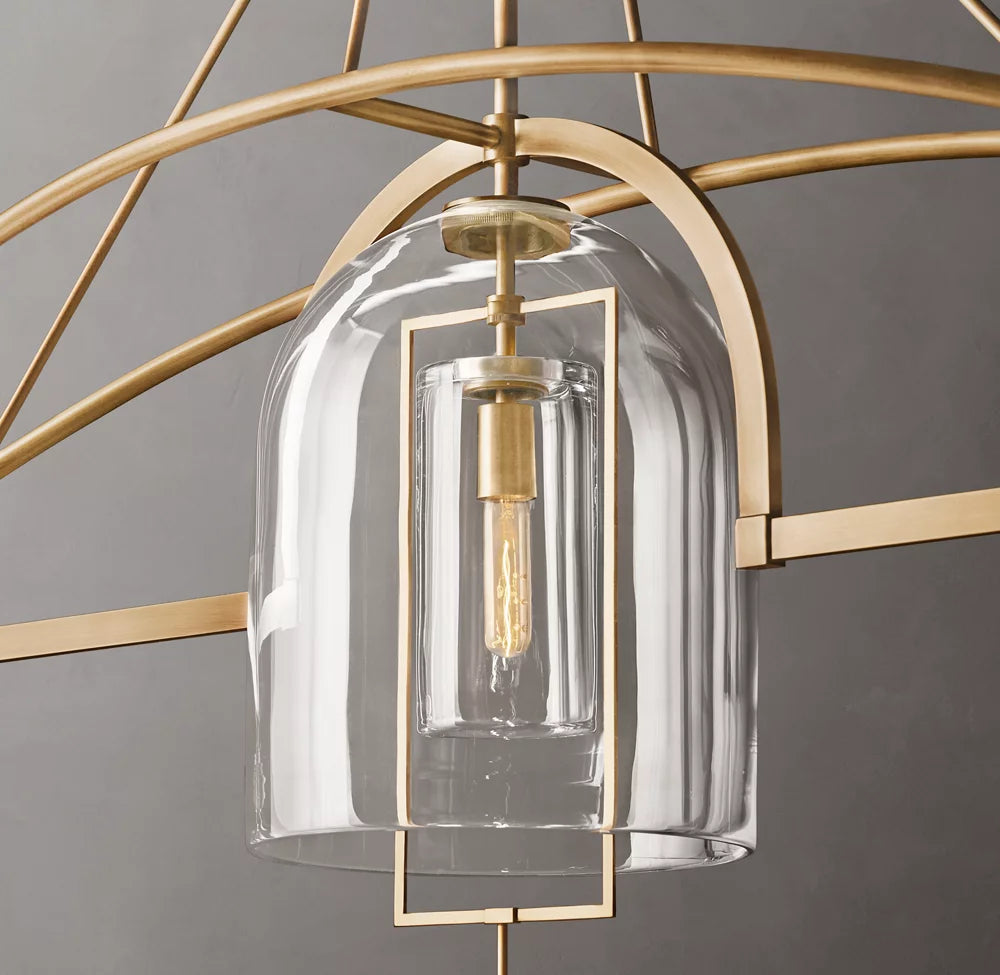 Equinox Artisan Glass Linear Chandelier