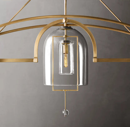 Equinox Artisan Glass Linear Chandelier