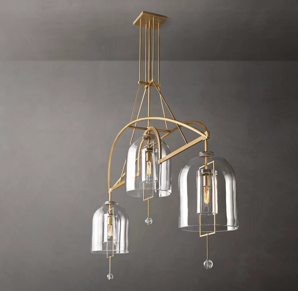 Equinox Artisan Glass Linear Chandelier