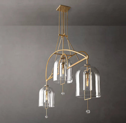 Equinox Artisan Glass Linear Chandelier