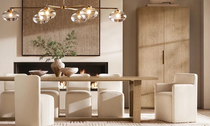 Floating Clear Globe Island Chandelier