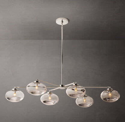 Floating Clear Globe Island Chandelier