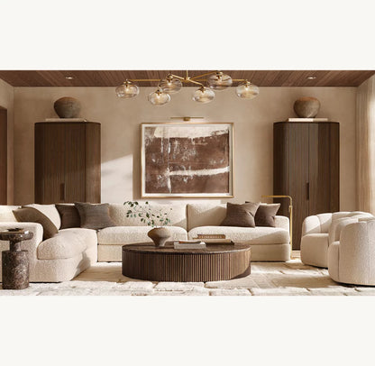 Floating Clear Globe Island Chandelier