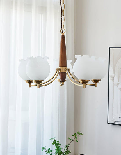 Florent Tulip Glass Chandelier