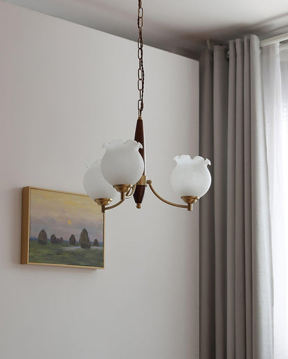 Florent Tulip Glass Chandelier