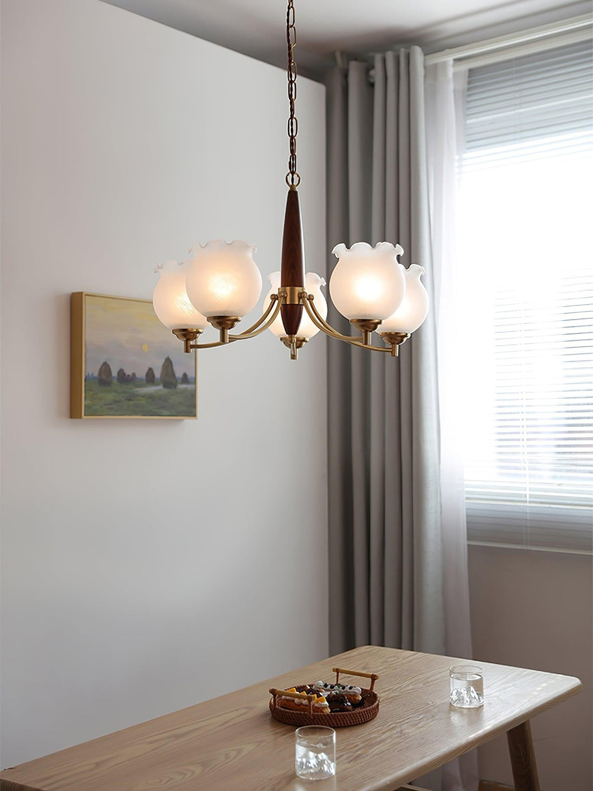 Florent Tulip Glass Chandelier