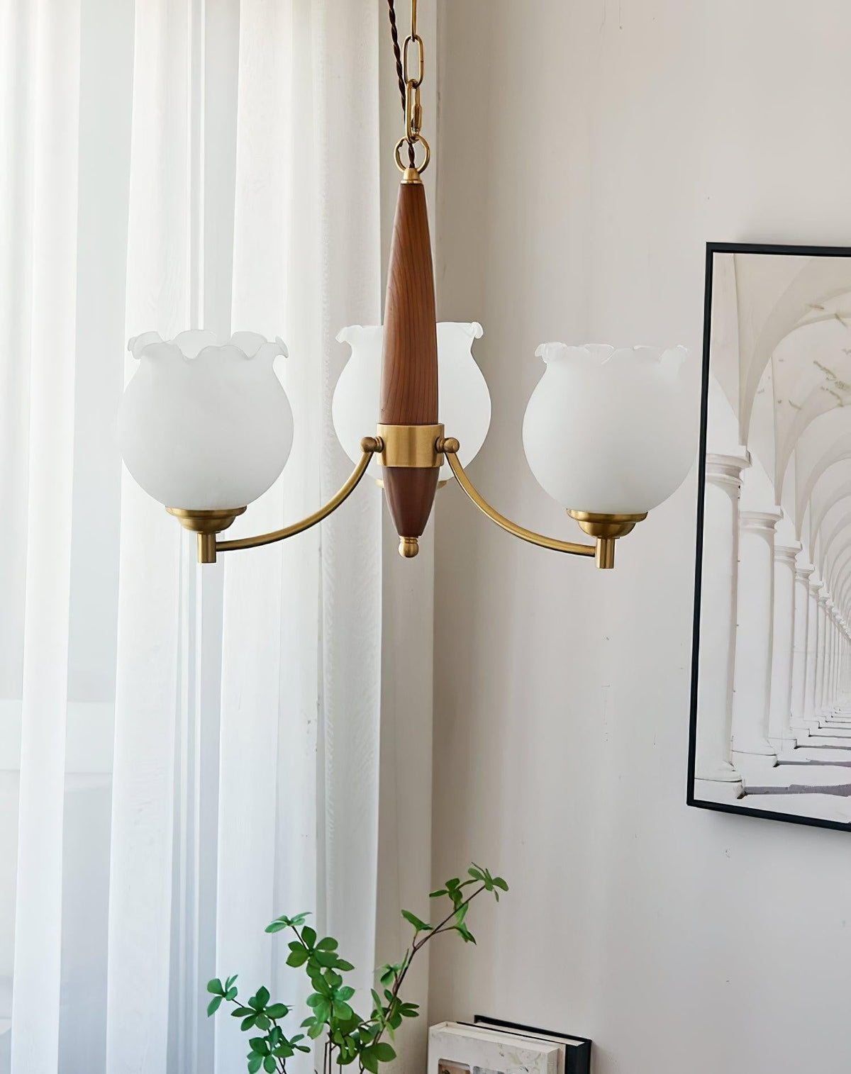 Florent Tulip Glass Chandelier