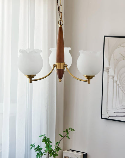 Florent Tulip Glass Chandelier