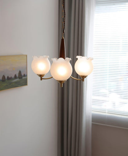 Florent Tulip Glass Chandelier
