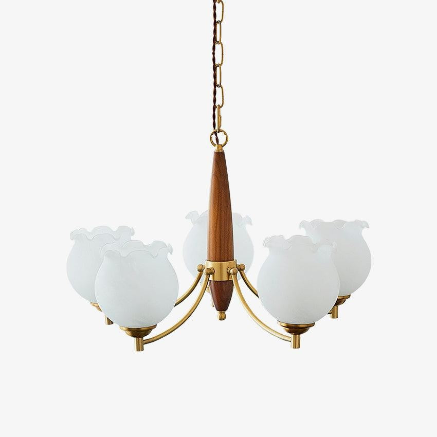 Florent Tulip Glass Chandelier