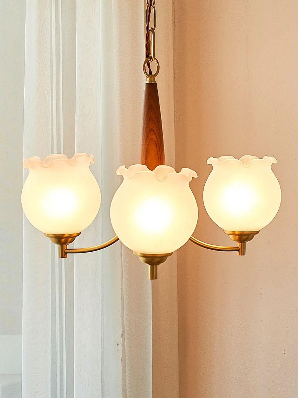 Florent Tulip Glass Chandelier