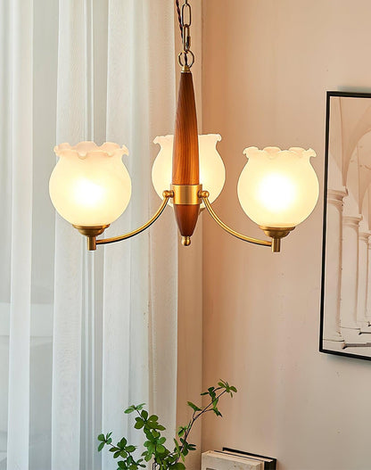 Florent Tulip Glass Chandelier