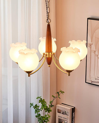 Florent Tulip Glass Chandelier