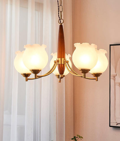Florent Tulip Glass Chandelier