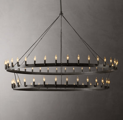 Forgecrest Two-Tier Candelabra Chandelier