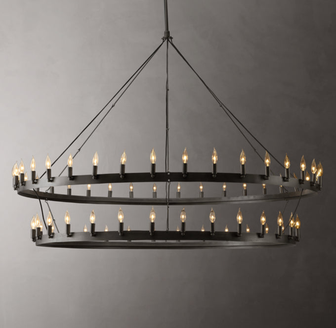 Forgecrest Two-Tier Candelabra Chandelier