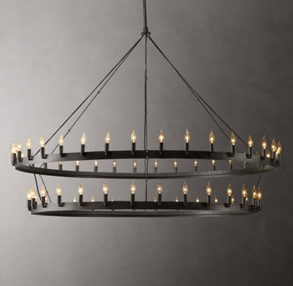 Forgecrest Two-Tier Candelabra Chandelier