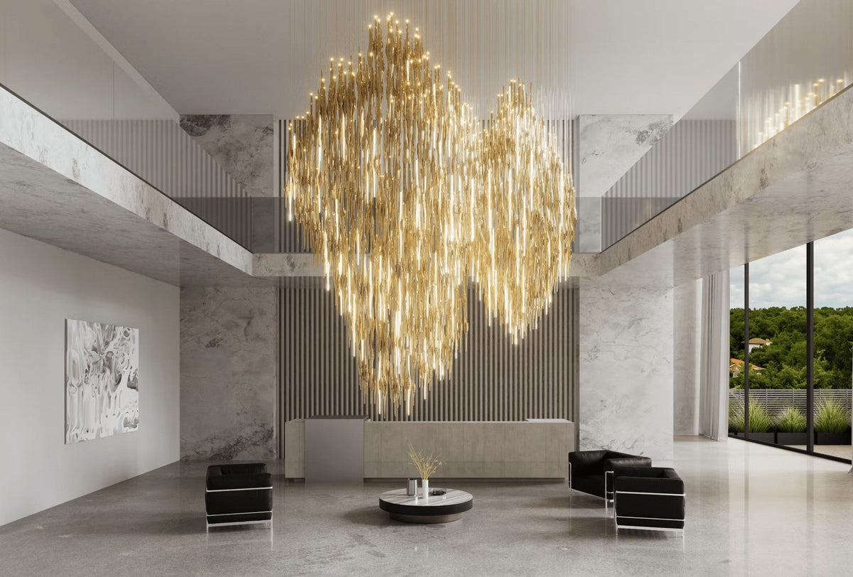 Gothica Glass Cascade Chandelier
