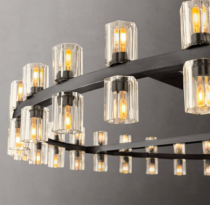 Grand Crystal Halo Chandelier