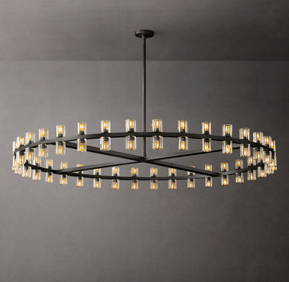 Grand Crystal Halo Chandelier