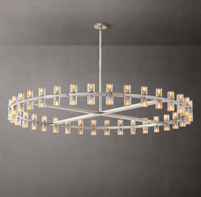 Grand Crystal Halo Chandelier