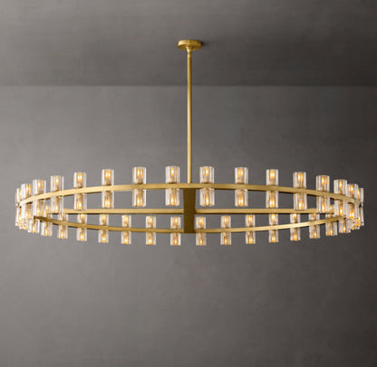 Grand Crystal Halo Chandelier
