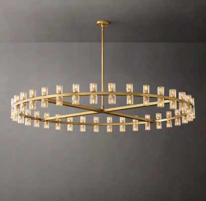Grand Crystal Halo Chandelier