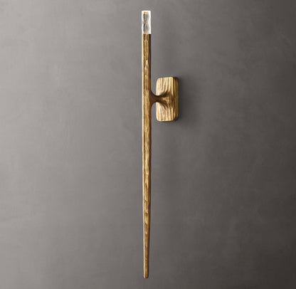 Hammered Glass Column Wall Light