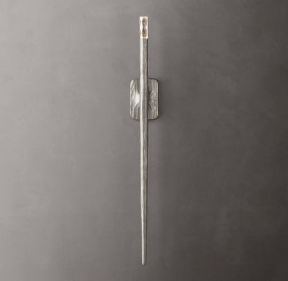 Hammered Glass Column Wall Light