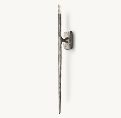 Hammered Glass Column Wall Light