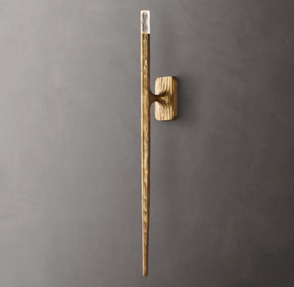Hammered Glass Column Wall Light