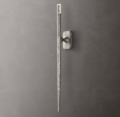 Hammered Glass Column Wall Light