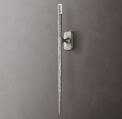 Hammered Glass Column Wall Light